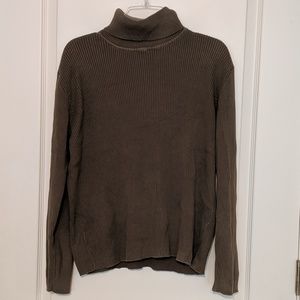 Olive Green Turtleneck Sweater by Orvis